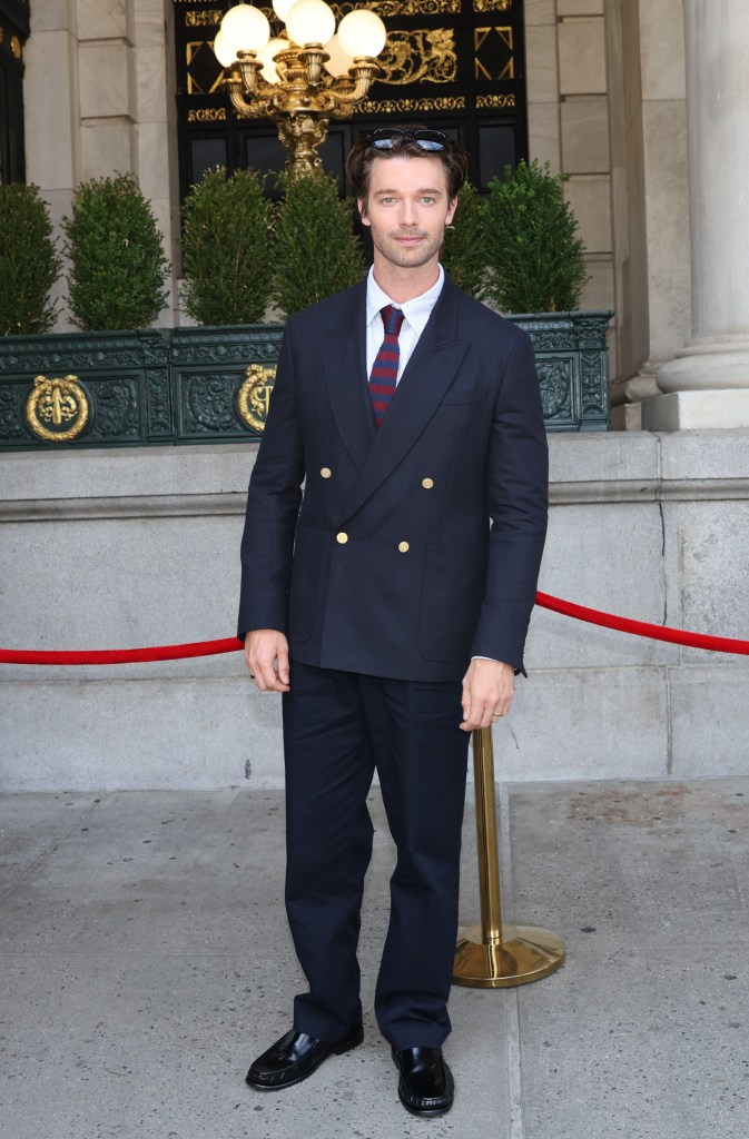 Patrick Schwarzenegger at the Tommy Hilfiger fashion show.