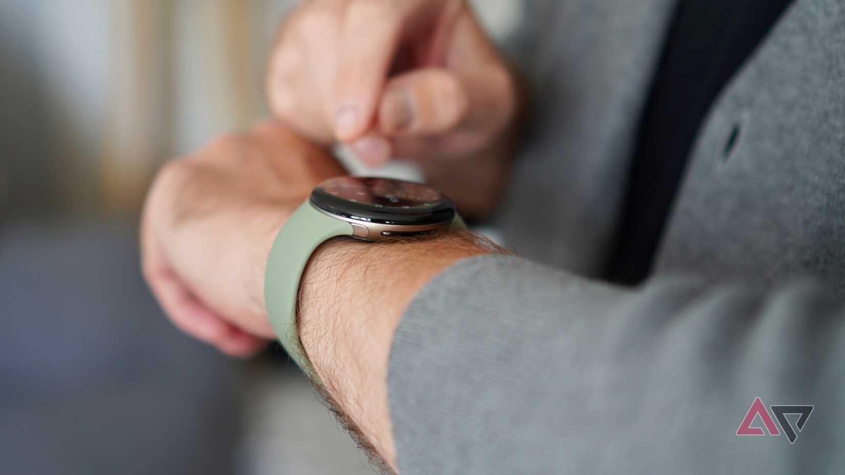 A person wearing the Google Pixel Watch 5
