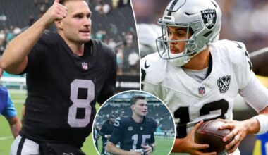 Raiders quarterback Aidan O'Connell ruled out for personal reasons