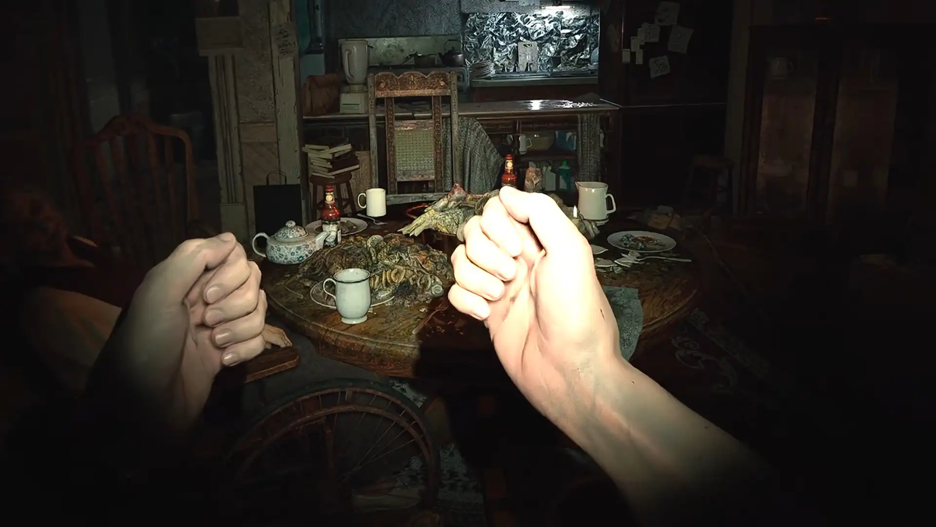 Resident Evil 7 gets a full VR mode with physical weapons and hands.