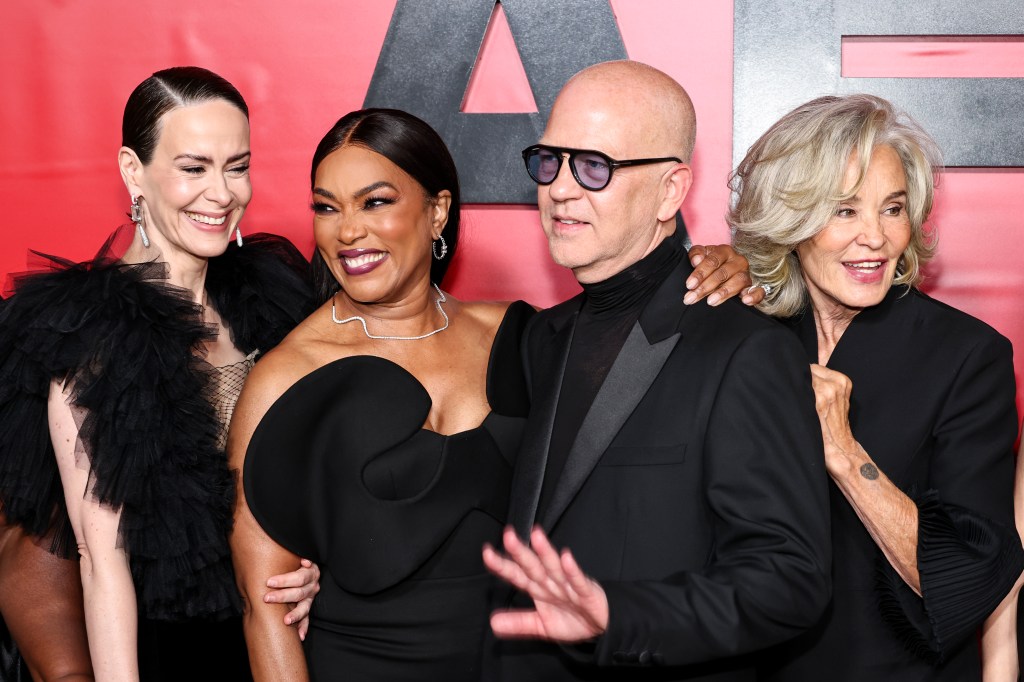 Sarah Paulson, Angela Bassett, Ryan Murphy and Jessica Lange attend the "American Horror Story: 13" Celebration Event.