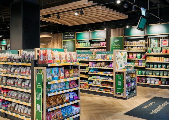 Inside Holland & Barrett store