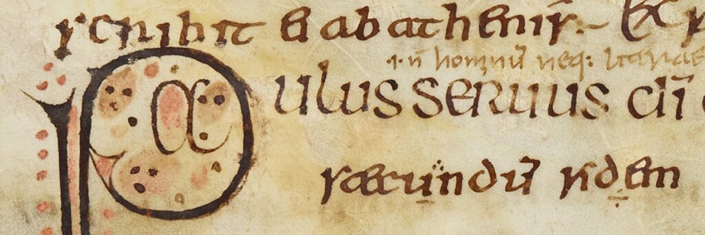 Close-up image of part of Cambridge, Trinity College, MS B.10.5, fol. 62v