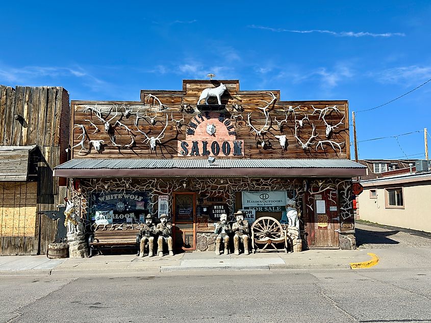 Storefront on a downtown street in Douglas, Wyoming.