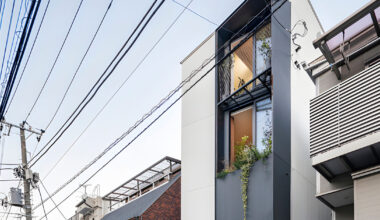 voids and vertical space reinterpret traditional japanese machiya on a compact site in tokyo