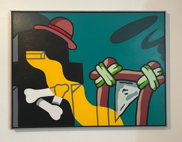 An untitled acrylic on board painting by Paul Gillis from 1986.(Daniel Tseng, Special to the Denver Post)
