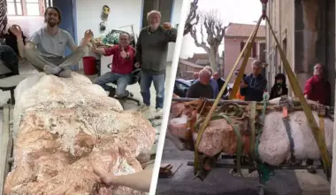 Ancient stone excavation discovery at archaeological site in Mediterranean region.