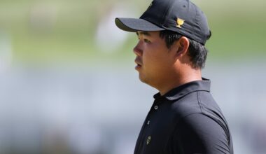 Tom Kim left Medinah before the conclusion of the Presidents Cup to fly to Japan for the Asian Games.