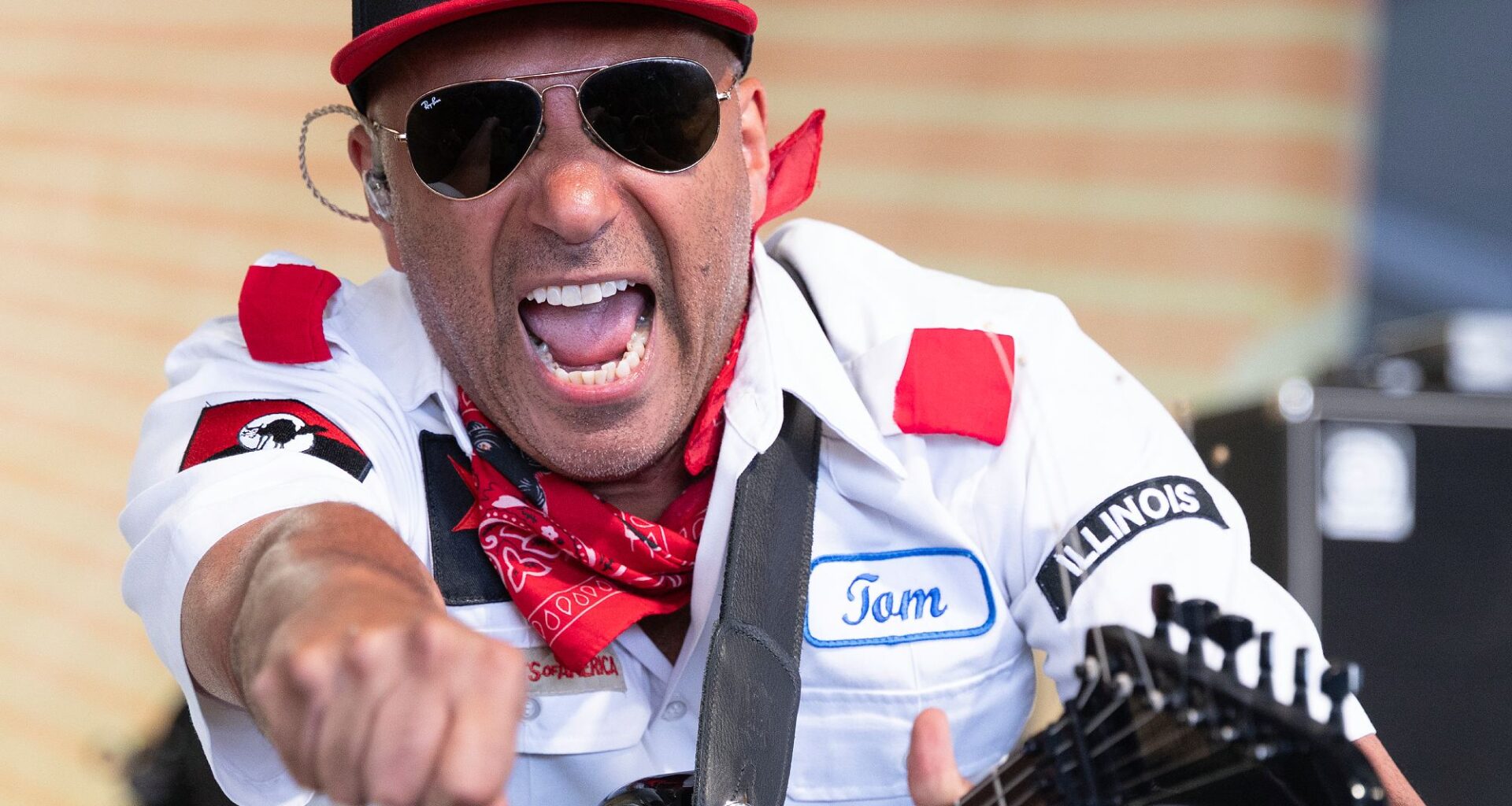 Tom Morello performs during the Newport Folk Fest 2026(Photo by Douglas Mason/Getty Images)