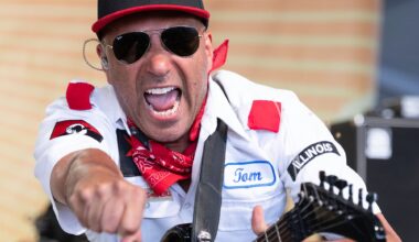 Tom Morello performs during the Newport Folk Fest 2026(Photo by Douglas Mason/Getty Images)