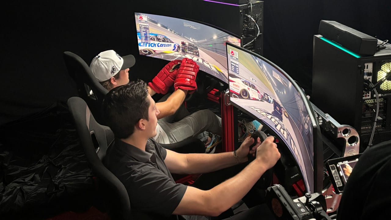 NHL players test need for speed with NASCAR collaboration