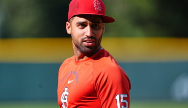 Cardinals players tilt caps after umpire's comments to St. Louis rookie