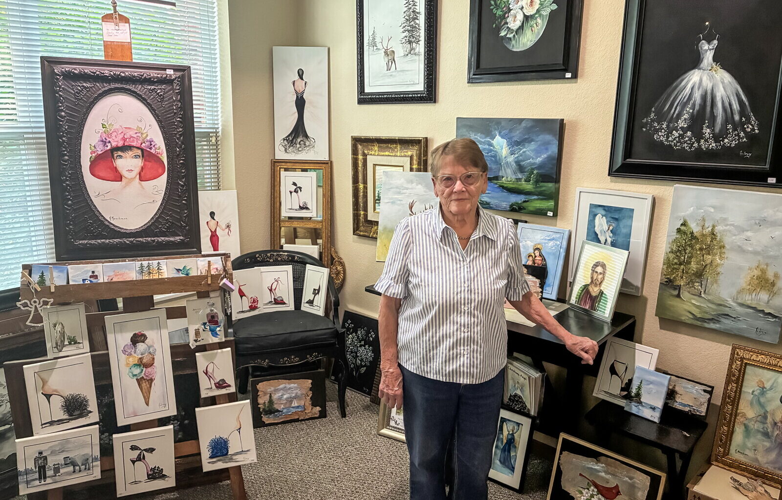 Self-taught artist Audrey Merschman can’t lay down her brush