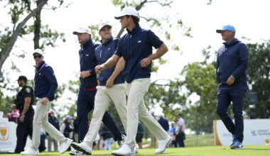 Justin Thomas shepherding kid Koivun, nearly a decade after his own rookie moments