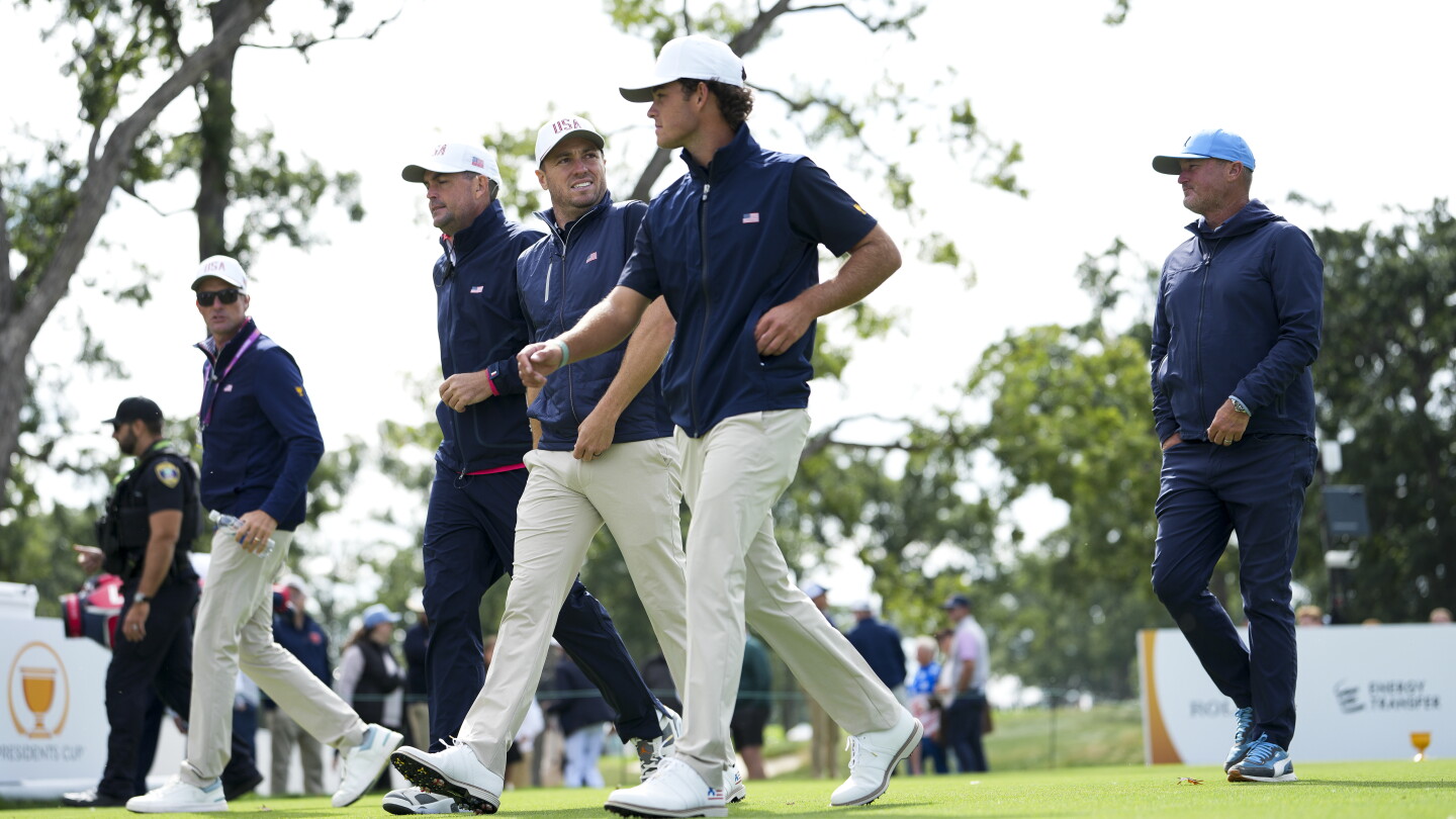 Justin Thomas shepherding kid Koivun, nearly a decade after his own rookie moments