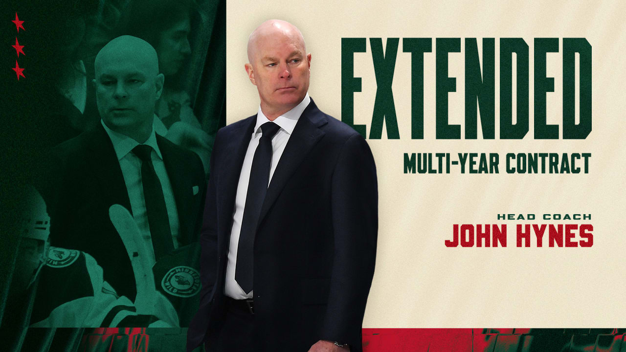 Minnesota Wild Signs Head Coach John Hynes to Multi-Year Contract Extension