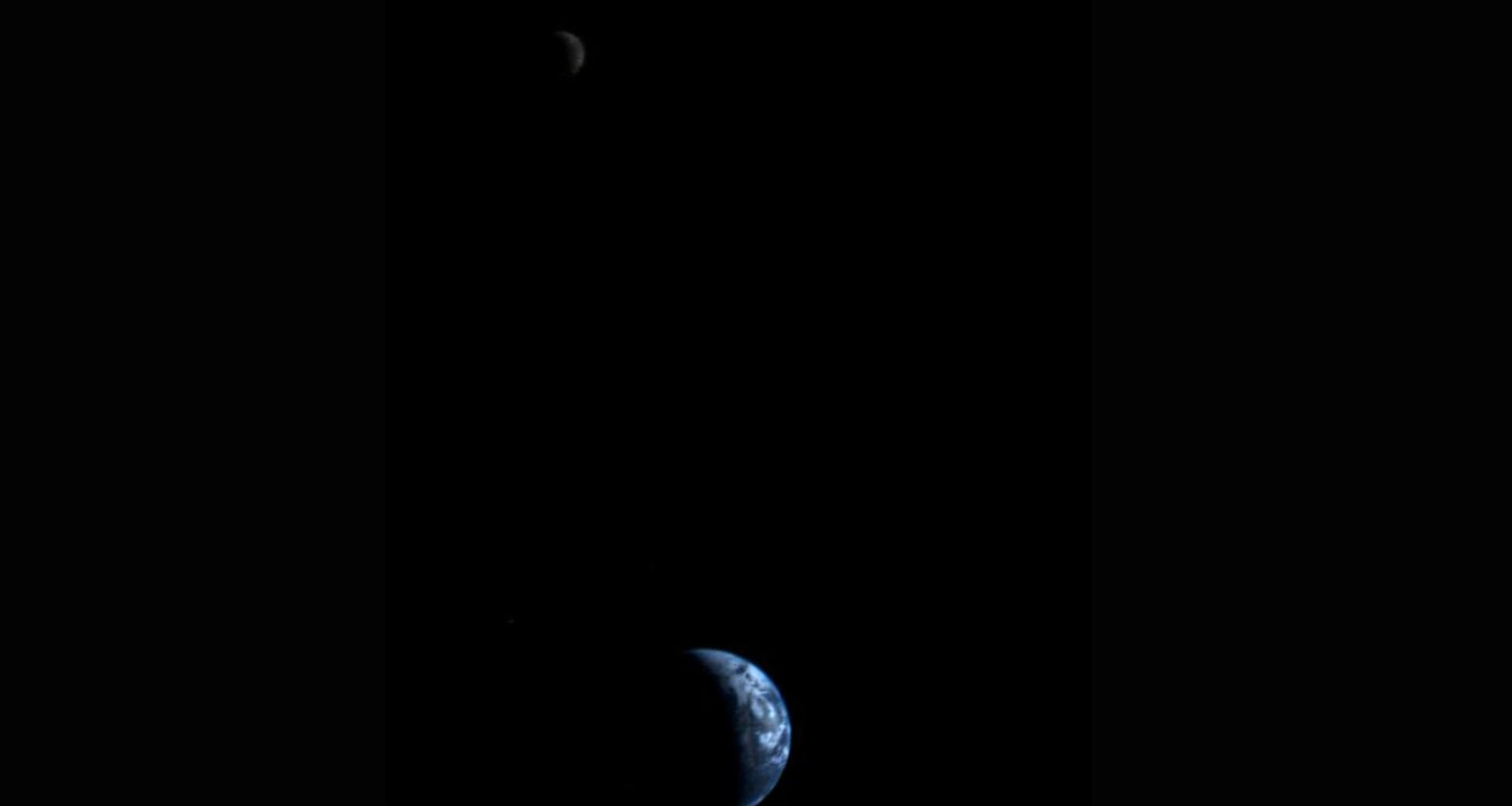 On this day in space! Sept. 18, 1977: NASA's Voyager 1 spacecraft snaps stunning photo of Earth and the moon together from deep space