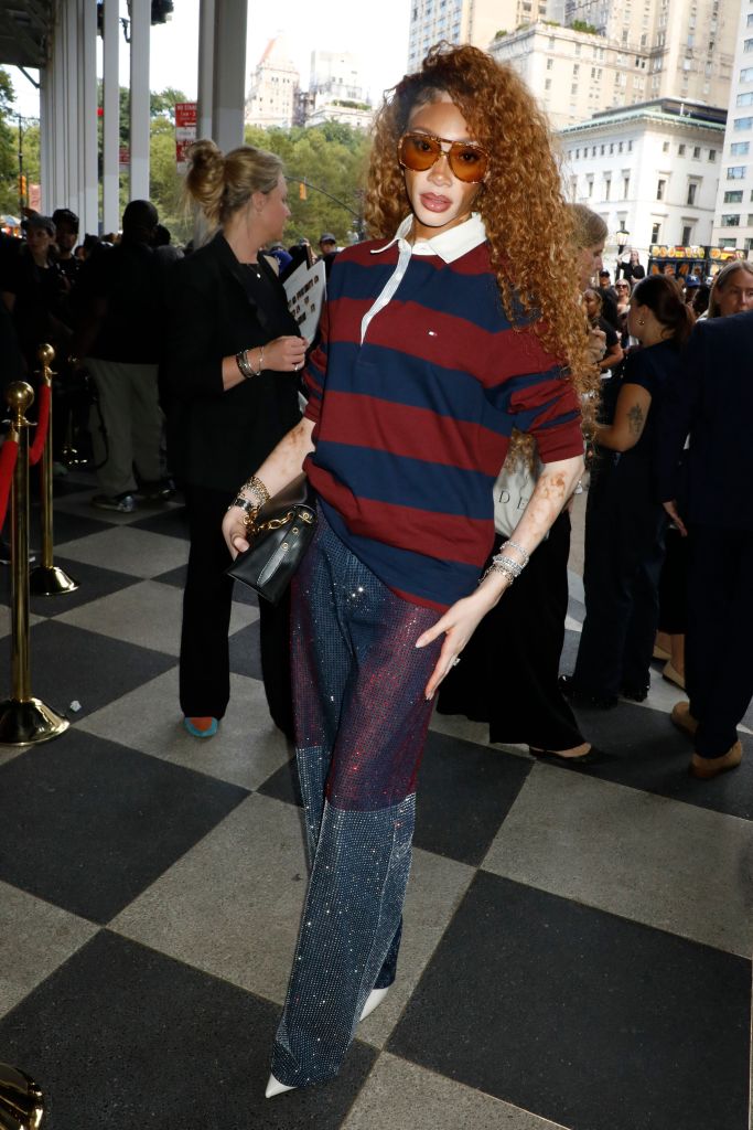 Winnie Harlow at the Tommy Hilfiger show for Spring/Summer 2027 during New York Fashion Week.