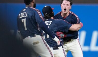 Bazzana singles home winning run in 10th inning as Guardians top Tigers 4-3 to sweep doubleheader