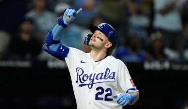 Jensen finishes a single shy of the cycle to help Royals win 7-3 and avoid sweep against Marlins