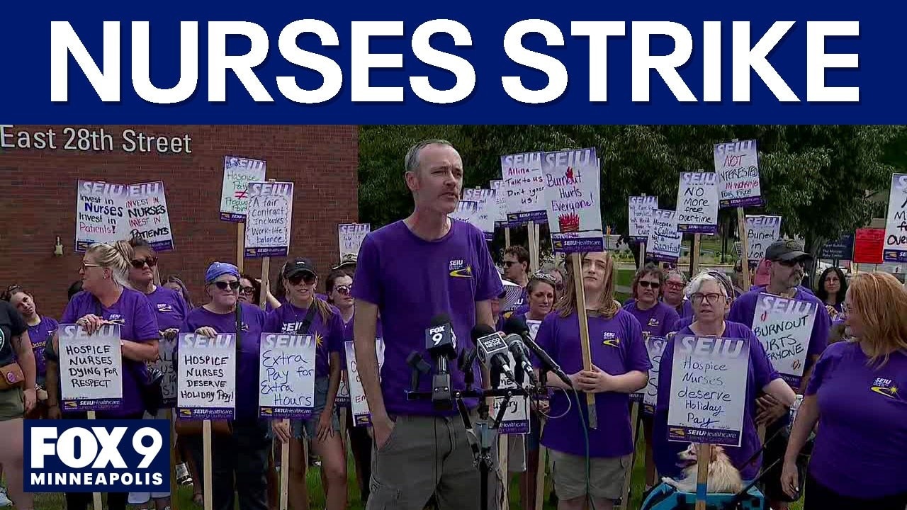 Allina nurses hold 1-day strike amid contract battle