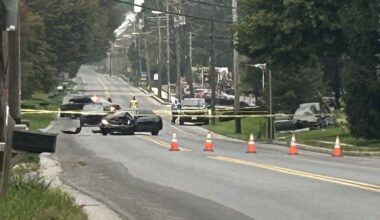 Lancaster County, Pa. morning crash shuts down road