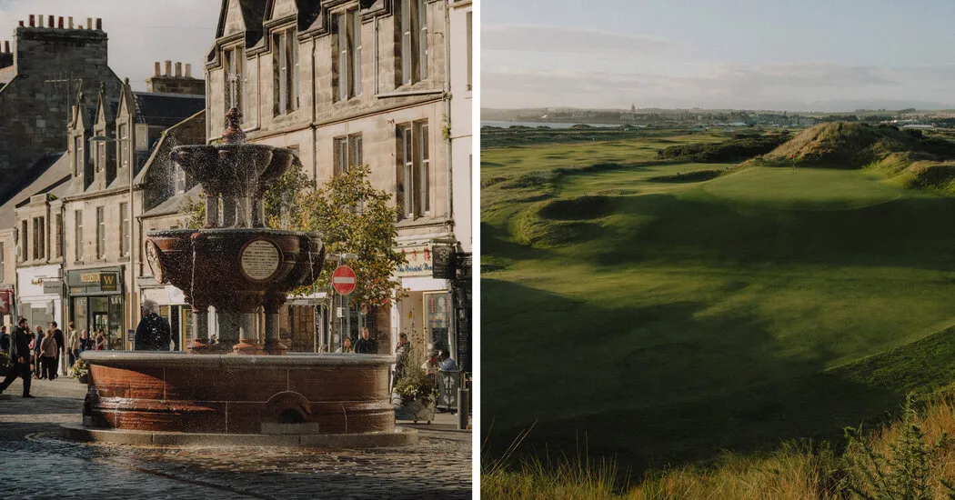 Teeing Off in the Birthplace of Golf, in St. Andrews, Scotland