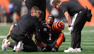 Report: Ja'Marr Chase diagnosed with concussion during Bengals' loss to Jaguars