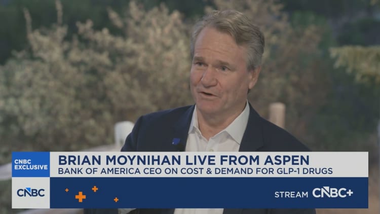 Bank of America CEO Brian Moynihan: We spend 'about $250 million or more' on GLP-1 drugs each year