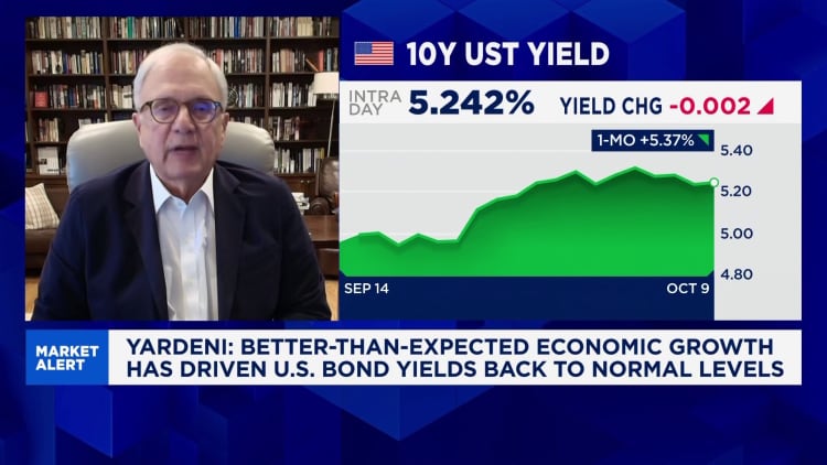 Bond yields are not rising high or fast enough to hurt the U.S. economy, says expert