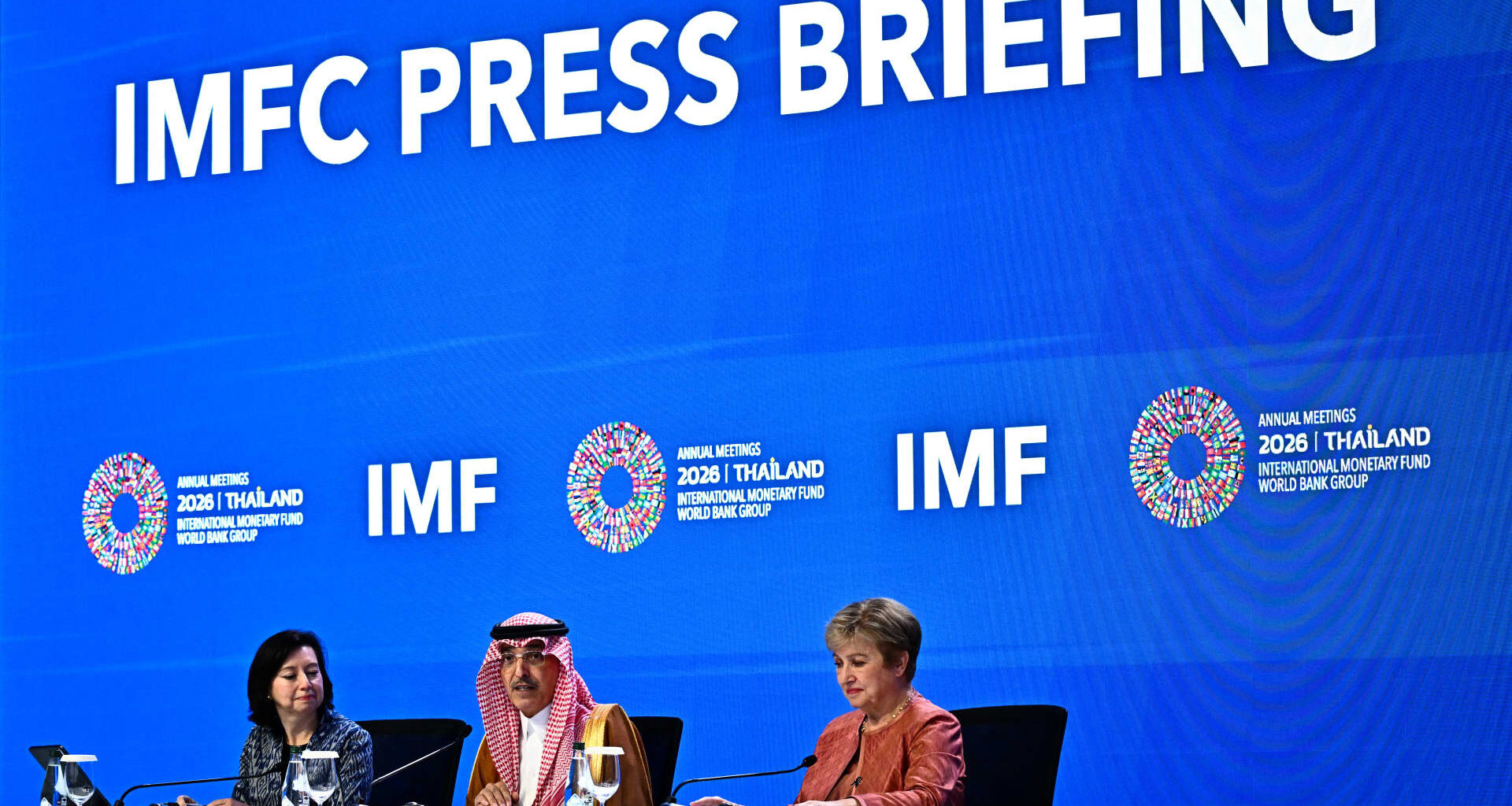 IMFC chair says global economy resilient; delegates walk out on Russian official