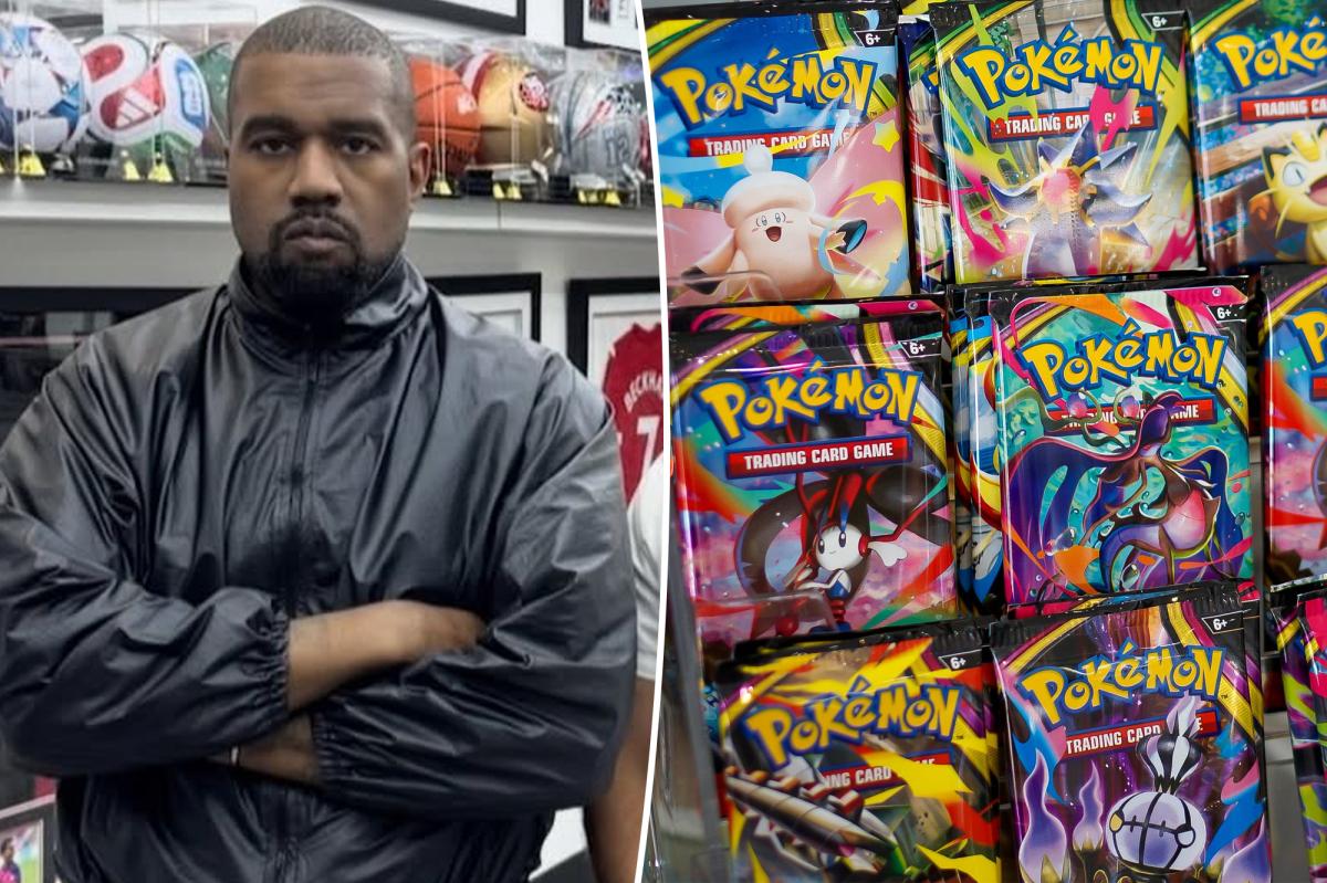 Kanye West drops 'thousands upon thousands' on Pokémon card shopping spree for kids