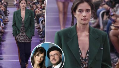 John Travolta's daughter Ella Bleu walks Miu Miu runway at Paris Fashion Week