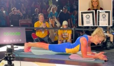Canadian grandma DonnaJean Wilde breaks planking world record at Utah World Senior Games