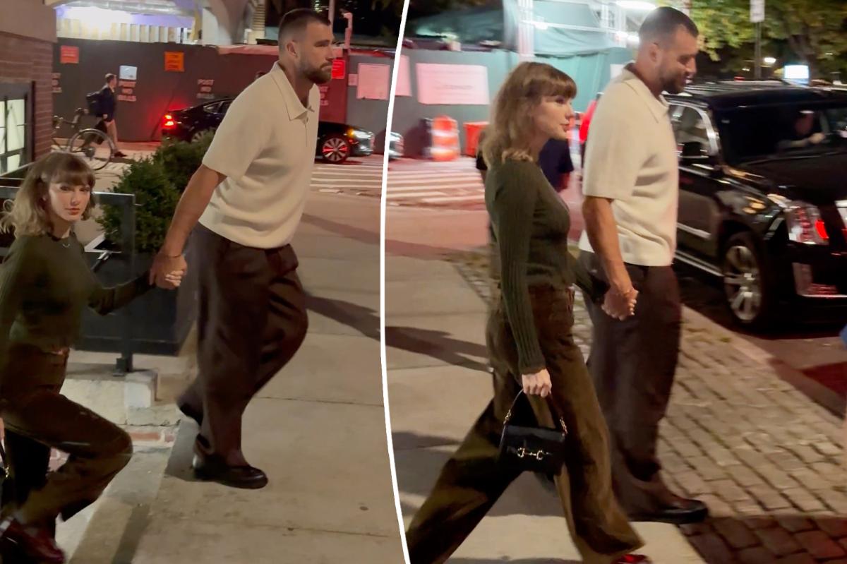 Taylor Swift and Travis Kelce hold hands on NYC date night amid bitter feud with neighbors