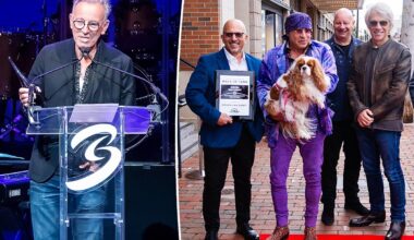 Bruce Springsteen surprise appearance at teachers gala
