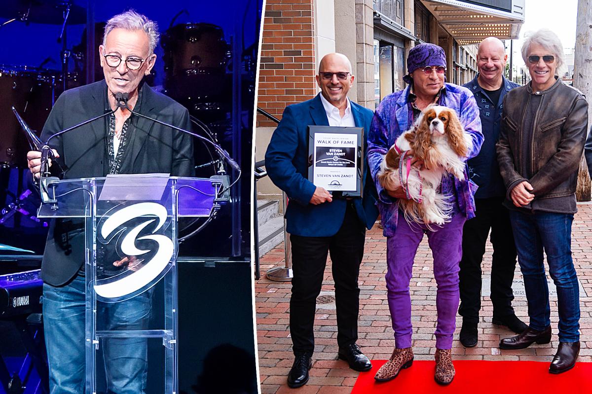 Bruce Springsteen surprise appearance at teachers gala