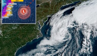 Powerful nor'easter shows possible tropical development as it hits Carolinas, Mid-Atlantic