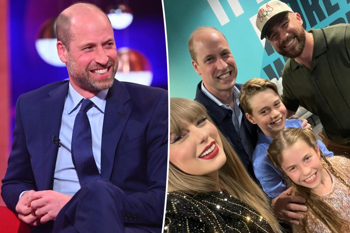Prince William playfully shades Travis Kelce over viral Taylor Swift selfie