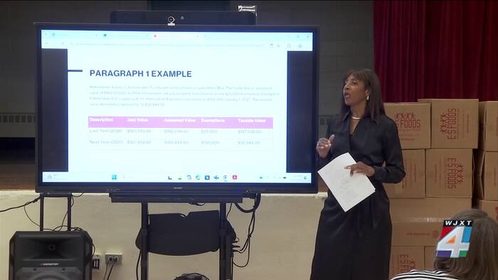 Jacksonville councilwoman hosts town hall as possible unpaid suspension from Duval County teaching position looms