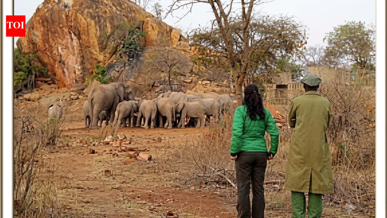 Kristin Davis helped rescue one-year-old elephant after finding her alone in Kenya; years later, Chaimu returned to the wild and inspired a sculpture﻿ | World News