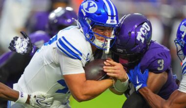 No. 10 BYU overcomes offensive struggles, injuries to beat TCU 17-10