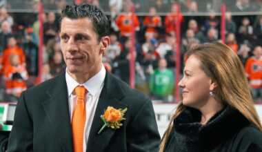 Reporter reveals 'little crush' on married Hurricanes coach Rod Brind’Amour, says she's 'waiting in the wings'