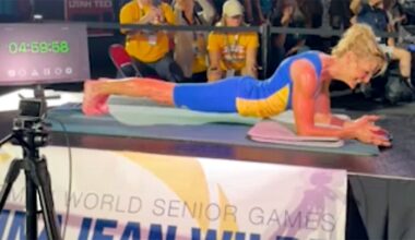Grandmother, 61, holds plank for 5 straight hours, reveals secret to her stamina