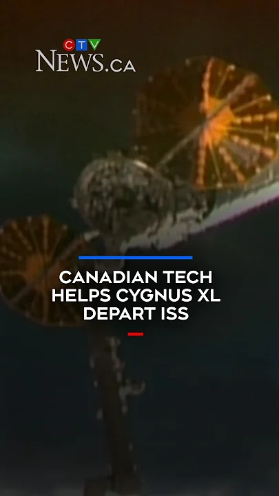 Canadian tech helps Cygnus XL depart ISS - YouTube