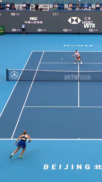 Pinpoint accuracy 🎯Mirra Andreeva leads against Bartunkova in Beijing! #ChinaOpen - YouTube