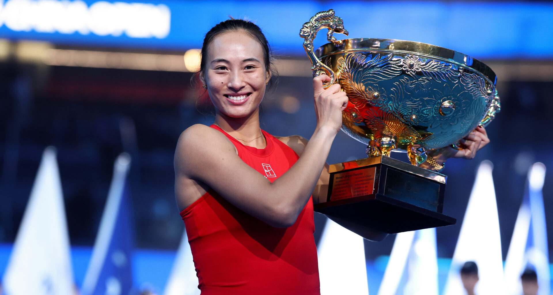 Zheng Qinwen makes history with China Open win in first title since 2024