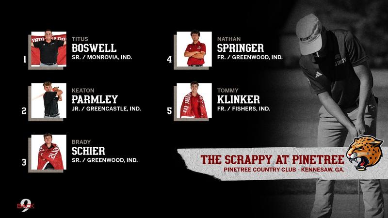 MEN'S GOLF TO COMPETE AT THE SCRAPPY AT PINETREE