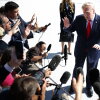 President Donald Trump stops to speak to members of the media as he departs on the South Lawn of the White House on October 13, 2026 in Washington, D.C. elections.