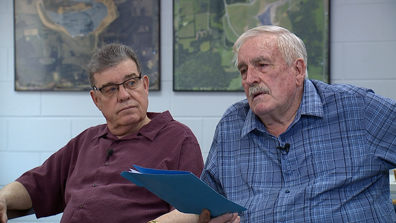 Washington Township trustees Dennis Cooper and Dave Peters asked for relief from the stench at Zimmer landfill in 2023.